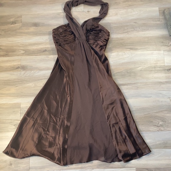 Dresses & Skirts - ❌Last Chance❌ Donna Ricco brown silk dress size 4